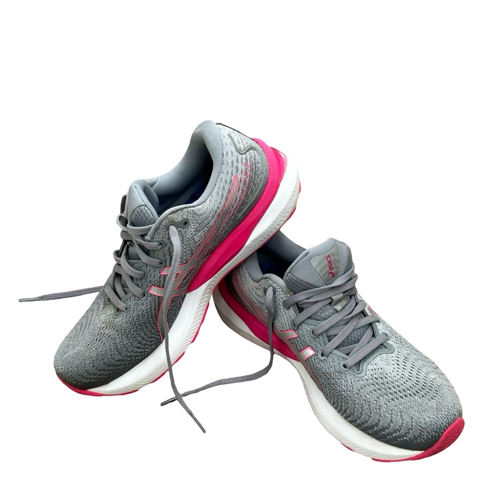 ASICS GEL-CUMULUS 24 Running Shoes Women's 8.5  Wide Gray Pink FF BLAST 1012B206